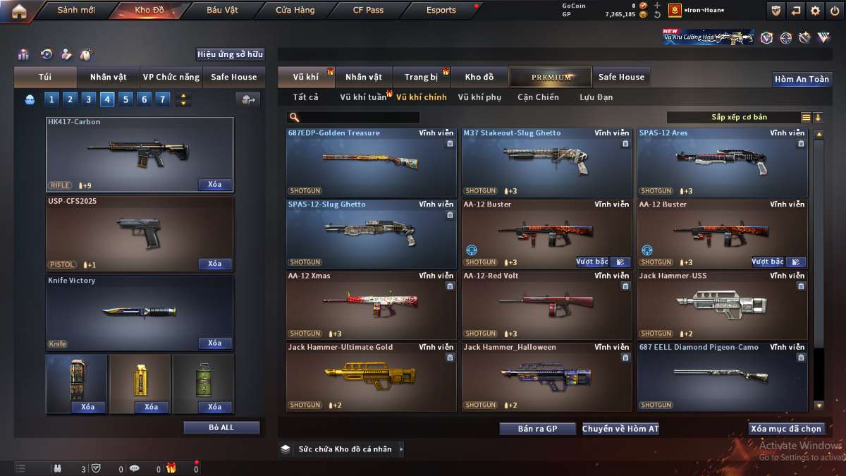 shop acc cf uy tin gia re
